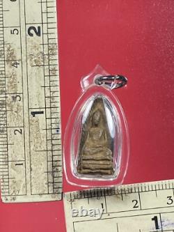 Phra Rod, Kru Wat Phra Sing, Phim Tor, Thai Buddha Amulet. Certificate#5