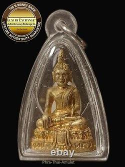 Phra Rooblor Lp Pang Wat Bankae 2540 Nur Thong Rakang Buddha Statue Thai Amulet