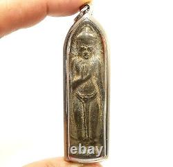 Phra Ruang Rangpuen Thai Powerful Buddha Antique Amulet Pendant Life Protection