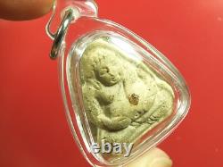 Phra Sangkajai (Nuer Phong) Wat PASAT Temple, BE. 2506 & CARD Thai buddha amulet#6