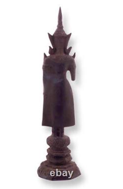 Phra Sayam Thewathirat Brass Statue Thai Buddha Image Amulet Rare Magic Protect