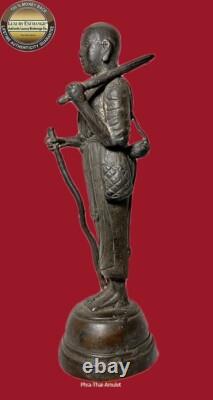 Phra Sivalee Buddha Antigue Statue Bronze Hight 10 Bucha Size Old Thai Amulet