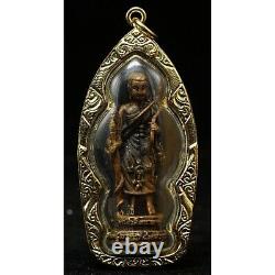 Phra Sivali Buddha Tooth Relic Model thai Amulet Lp Kalong Glass Tooth Year 2008
