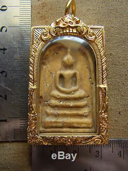 Phra Somdej Arjarn Toh Kru Wat Phra Kaew Bangkok Buddha real Thai gold case