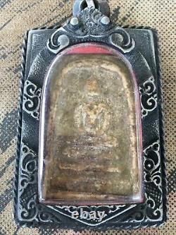 Phra Somdej Bang Khunphrom, over 160 yr old Thai Buddha Amulet Nice Casing