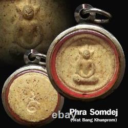 Phra Somdej Bangkhunprom Thai Buddha Amulet Pendant Luck Charm Wealth Thailand