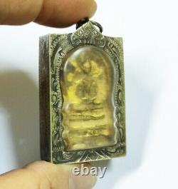 Phra Somdej Buddha LP Toh Thai Magic Antique Case Protection Power Amulet Old