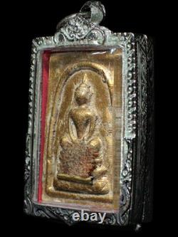 Phra Somdej Buddha Takrut Base LP Kuai Portrait Yantra Unique Buddhist Pendant