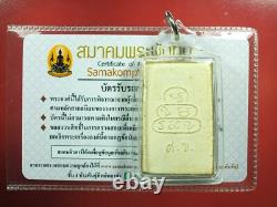 Phra Somdej Chao Khun Nor Pim Ras sa me, BE 2513, thai buddha amulet & Card