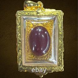 Phra Somdej Gold Color Thai Buddha Amulet Case Powerful
