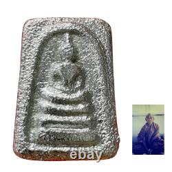 Phra Somdej Leklai Silver Mercury Sacred Magic Thai Buddha Amulet Luang Pu Lamai