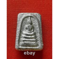Phra Somdej Leklai Silver Mercury Sacred Magic Thai Buddha Amulet Luang Pu Lamai