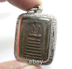 Phra Somdej Lp Boon 7 Bases Magic Healing Thai Buddha Good Health Amulet Pendant