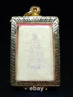 Phra Somdej Lp Toh Wat RaKang Buddha Gold Micron and Gemstone Case Thai Amulet