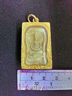 Phra Somdej Lp. Toh Wat Rakang Buddha Old Thai Buddha Amulet Powerful (gold Case)