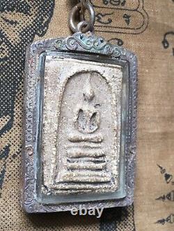 Phra Somdej Mee Hu, Lp Phu, Old Rare Thai Amulet Antique Buddha