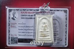 Phra Somdej, (Pim Nha Nou) LP kuay BE. 2509. Thai buddha amulet & CARD #6