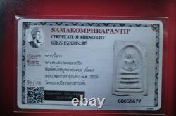 Phra Somdej, (Pim Nha Nou) LP kuay BE. 2509. Thai buddha amulet & CARD #6
