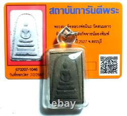 Phra Somdej Pokdeng LP Pina Lucky Charm Thai Buddha Amulet Certificate