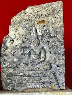 Phra Somdej Stone 300 Yod Carved Phathat Thai Buddha Amulet Talisman Charm M119