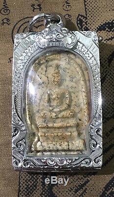 Phra Somdej Toh Wat Rakang Phim Ket Buatoom, Thai Amulet Buddha Silver Case