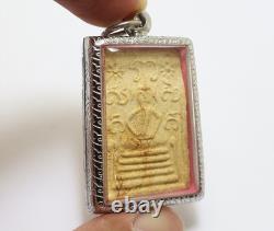 Phra Somdej Wat Chalermphrakiat Pendant 2 Bless 1900 Thai Buddha Miracle Amulet