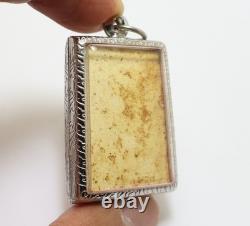 Phra Somdej Wat Chalermphrakiat Pendant 2 Bless 1900 Thai Buddha Miracle Amulet