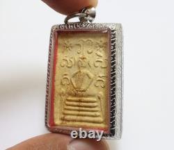 Phra Somdej Wat Chalermphrakiat Pendant 2 Bless 1900 Thai Buddha Miracle Amulet