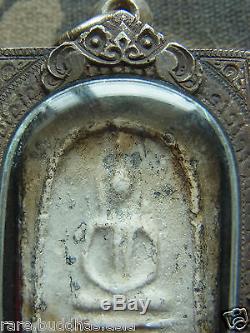 Phra Somdej, Wat Ket Chaiyo, Angthong, 5 based mold 160yr Thai Buddha amulet
