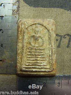 Phra Somdej, Wat Ket Chaiyo, Angthong, 7 based mold year 2404Thai Buddha amulet
