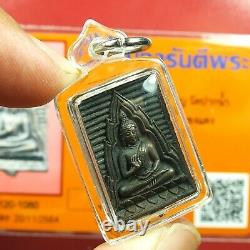 Phra Somdej Wat PakNam (Roon Mettakaruna)Thai Buddha Amulet, Certificate car #9
