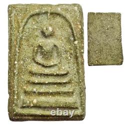 Phra Somdej Wat Rakang BE2412 (1869) Green Sacred Powder Thai Buddha Amulet