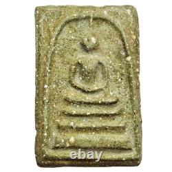 Phra Somdej Wat Rakang BE2412 (1869) Green Sacred Powder Thai Buddha Amulet