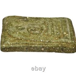 Phra Somdej Wat Rakang BE2412 (1869) Green Sacred Powder Thai Buddha Amulet