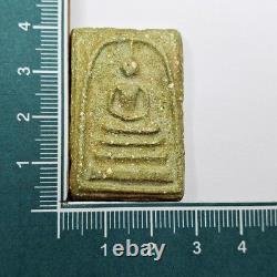 Phra Somdej Wat Rakang BE2412 (1869) Green Sacred Powder Thai Buddha Amulet
