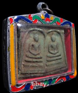 Phra Somdej Wat Rakhang PimDouble Theravada Hinyan & Mahayana Thai Buddha Amulet