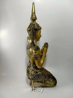 Phra THAI buddha Male angel JUMBO old Amulet temple buddhist talisman RARE A+