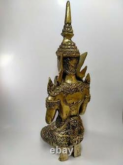 Phra THAI buddha Male angel JUMBO old Amulet temple buddhist talisman RARE A