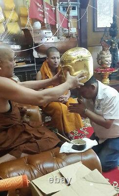 Phra Thanabodi Millionare Coin LP Lek Thai Buddha Amulet Bring Luck Earn Money