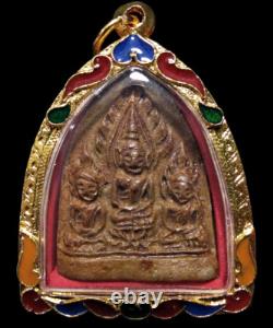 Phra Trikaya LP Tae B. E. 2507 (Three-Body Buddha) Thai Amulet