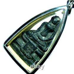 Phra Uthong Wat Yai Ayutthaya Thai Buddha Amulet Victory Protection Certified