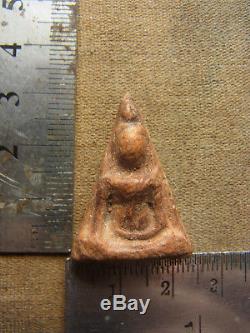 Phra Wat Nang Phaya, Phitsanulok, Earthen base, Thai Buddha Amulet, beautiful Case