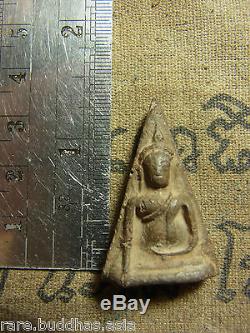 Phra Wat Nang Phaya, Phitsanulok, Earthen base, Thai Buddha, Real Silver Case