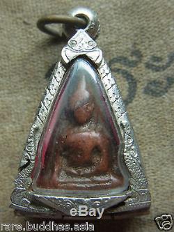Phra Wat Nang Phaya, Phitsanulok, Phim Lek, Thai Buddha, Real Antique Silver Case