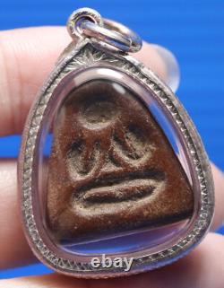 Phra pidta, Thai, Buddha, LP Kaew, Rare, Pendant, Amulet, blessed, wat, Powerful, Talisman