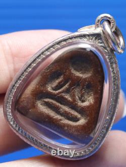 Phra pidta, Thai, Buddha, LP Kaew, Rare, Pendant, Amulet, blessed, wat, Powerful, Talisman