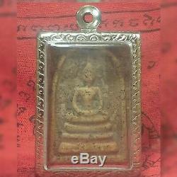 Phra somdaj Tor -Rare wat Rakang thai Amulet Buddha, the holy material old# A