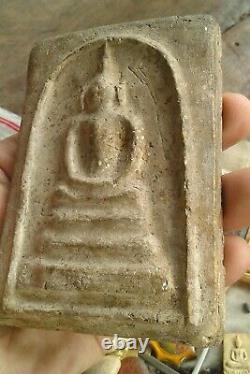 Phra somdej -Tor Big size 2399 b. E. (1856)Rare wat Rakang thai Amulet Buddha