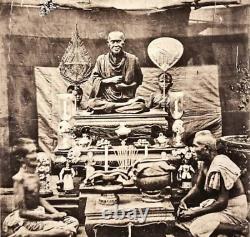 Phra somdej -Tor Big size 2399 b. E. (1856)Rare wat Rakang thai Amulet Buddha