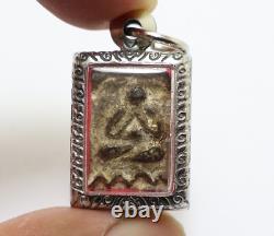 Pidta Lp Suk Blessed 1897 Close Eye Buddha Thai Sook Lucky Amulet Small Pendant